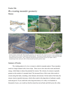 Re-creating meander geometry