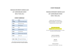 mukc 20th program - Monash University Kendo Club