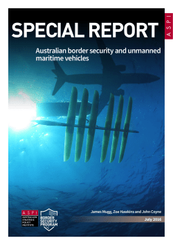 Australian border security and unmanned maritime vehicles