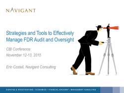Strategies and Tools to Effectively Manage FDR Audit and