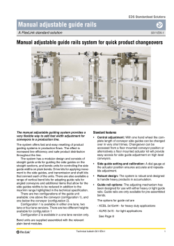 Manual adjustable guide rails