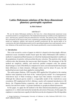 Lattice Boltzmann solutions of the three-dimensional