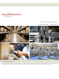 Specialty Distribution Industry Update - March 2016