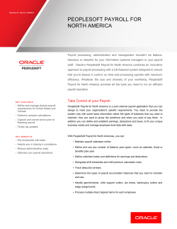 Payroll for North America