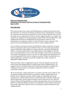 Toronto Neighbourhood Centres