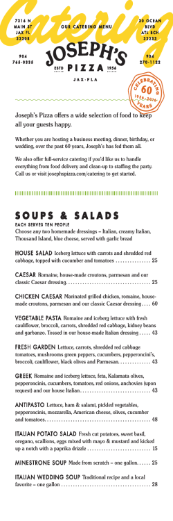 Catering Menu