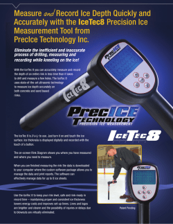 Measure and Record Ice Depth Quickly and Accurately with the