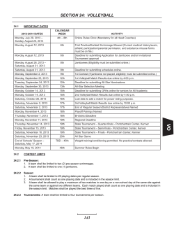 143 SECTION 24: VOLLEYBALL