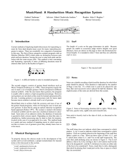 A Handwritten Music Recognition System