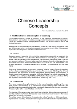 Chinese Leadership Concepts