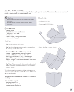 cubing - Teaching Tolerance