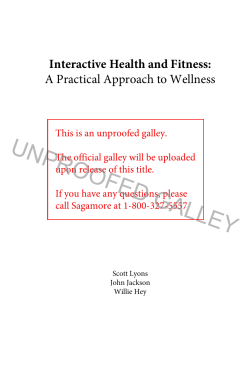 unproofed galley - Sagamore Publishing