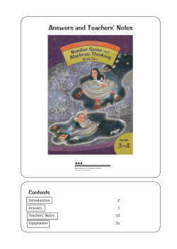 Number Sense and Algebraic Thinking Book Two Levels 3-4