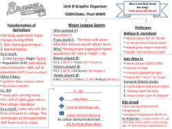 Unit 8 Graphic Organizer SS8H10abc: Post WWII