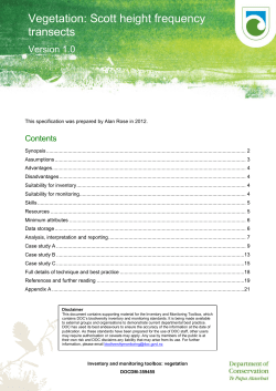 Scott height frequency transects