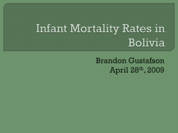 Infant Mortality Rates in Bolivia Presentation