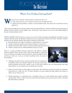 Problem Solving Style.indd