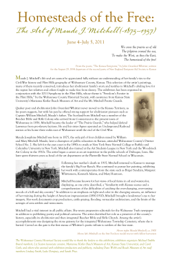 the art of maude j. mitchell - Mount Mitchell Heritage Prairie