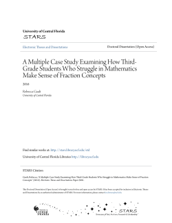 A Multiple Case Study Examining How Third-Grade