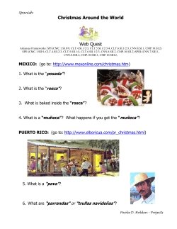 Christmas Around the World Web Quest