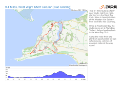 9.4 Miles, West Wight Short Circular (Blue Grading)