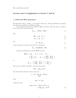 Lecture note 6