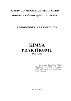 KİMYA PRAKTİKUMU