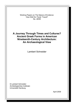 A Journey Through Times and Cultures? Ancient Greek Forms in