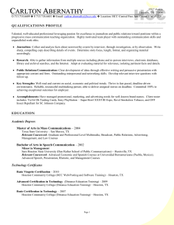 Curriculum Vitae - HCC Learning Web