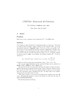 CMPS101: Homework #3 Solutions