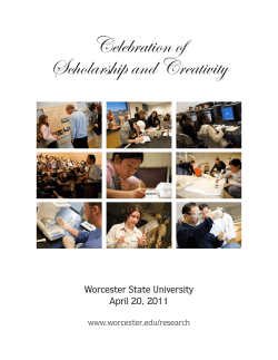 Celebration of Scholarship and Creativity