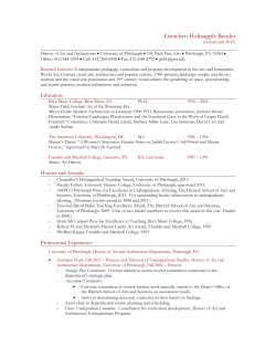 CV - History of Art and Architecture