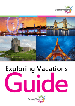 Guide - Exploring Vacations