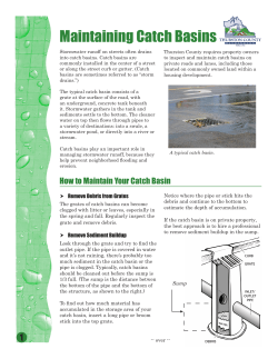 Maintaining Catch Basins