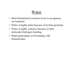 pH and Buffers