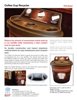 Coffee Cup Recycler - RTS Companies Inc.