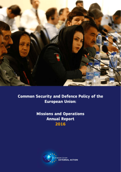CSDP Annual Report 2016 - EEAS