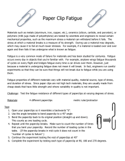 Paper Clip Fatigue