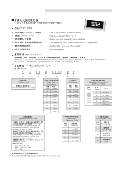 thin film chip fixed resistors