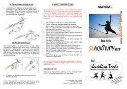 MANUAL for the