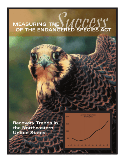 Measuring the Success of the Endangered Species Act