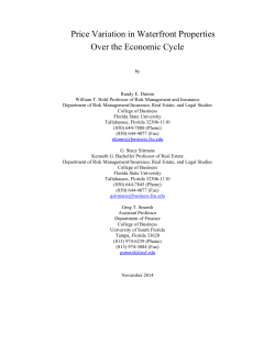 Price Variation in Waterfront Properties Over