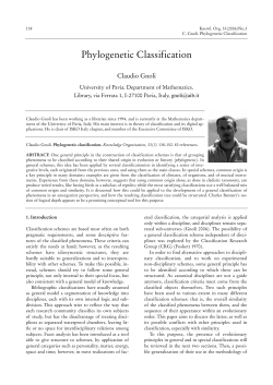 Phylogenetic Classification