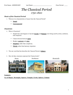 The Classical Period