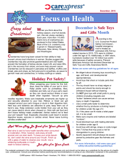 Newsletter Dec. 2016