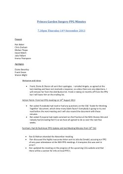 PPG Minutes 14-11-2013 - Princes Gardens Surgery