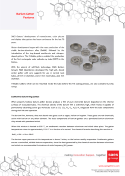 Barium Getter Features