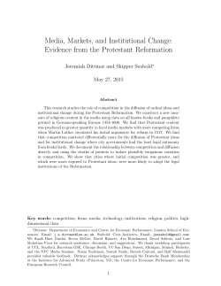 Media, Markets, and Institutional Change: Evidence from the