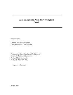 Alaska Aquatic Plant Survey Report 2005