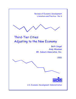 Third-Tier Cities: Adjusting to the New Economy